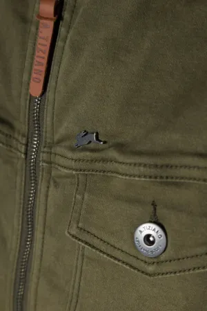 A TIZIANO Davis | Solid Bomber Jacket (Dark Olive)