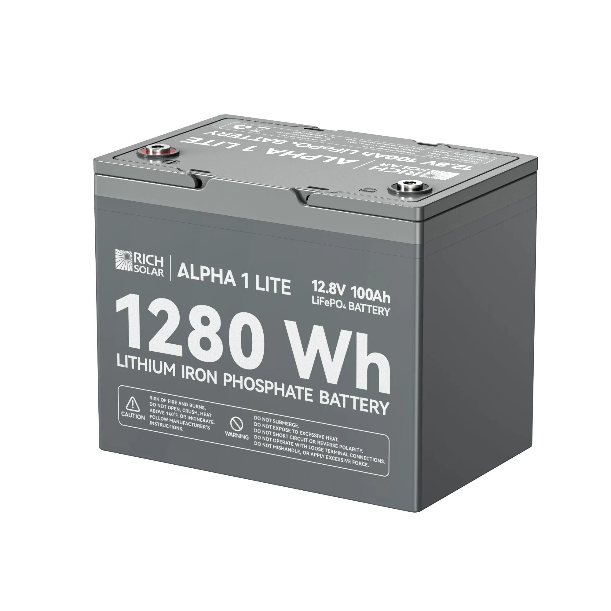 ALPHA 1 LITE | 12V 100Ah LiFePO4 Battery | Lightweight 12V Lithium Battery for RVs, Trailers, Vans, Boats, Off-Grid | 4,000 Lifetime Cycles | Best Value