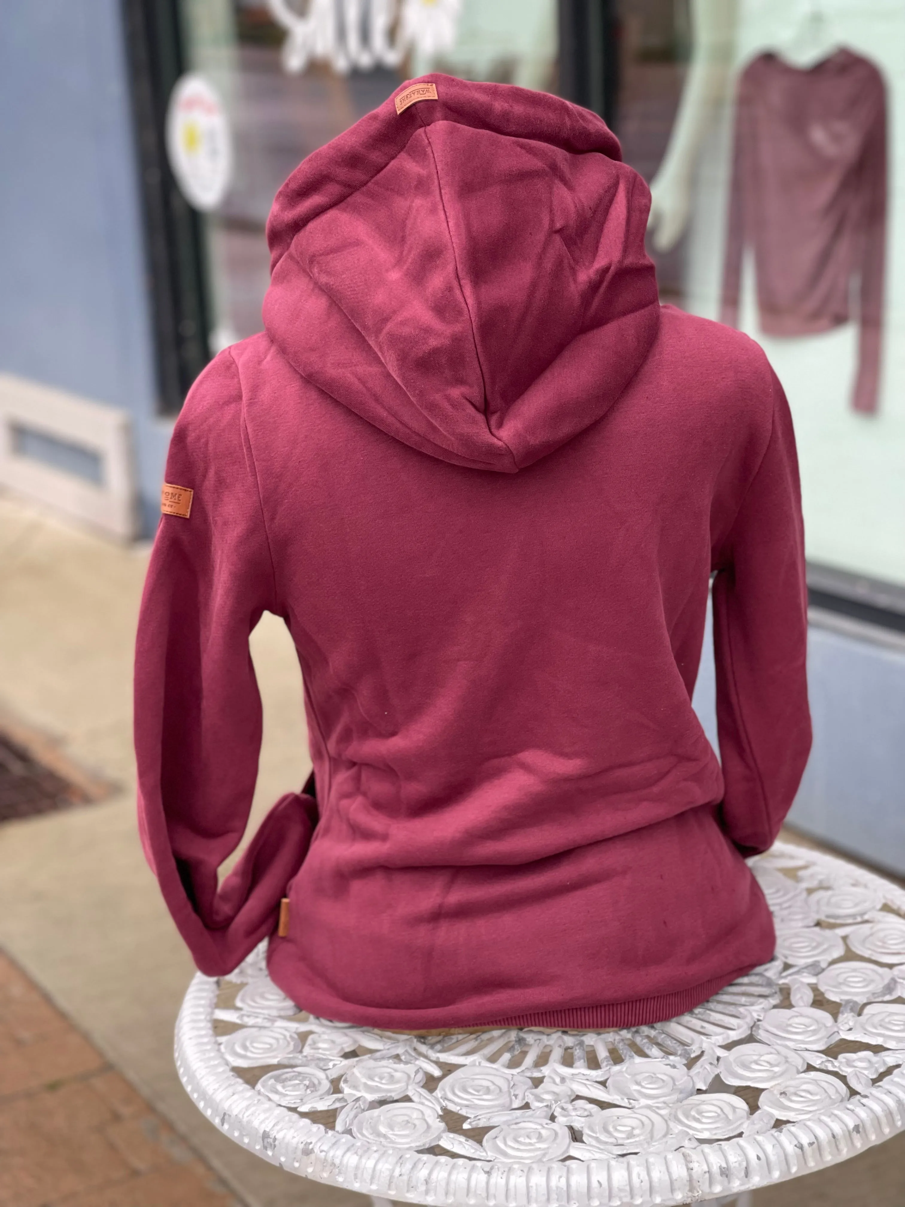 Athena Grape Side Zip Hoodie