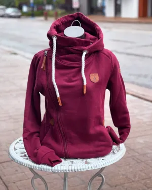 Athena Grape Side Zip Hoodie