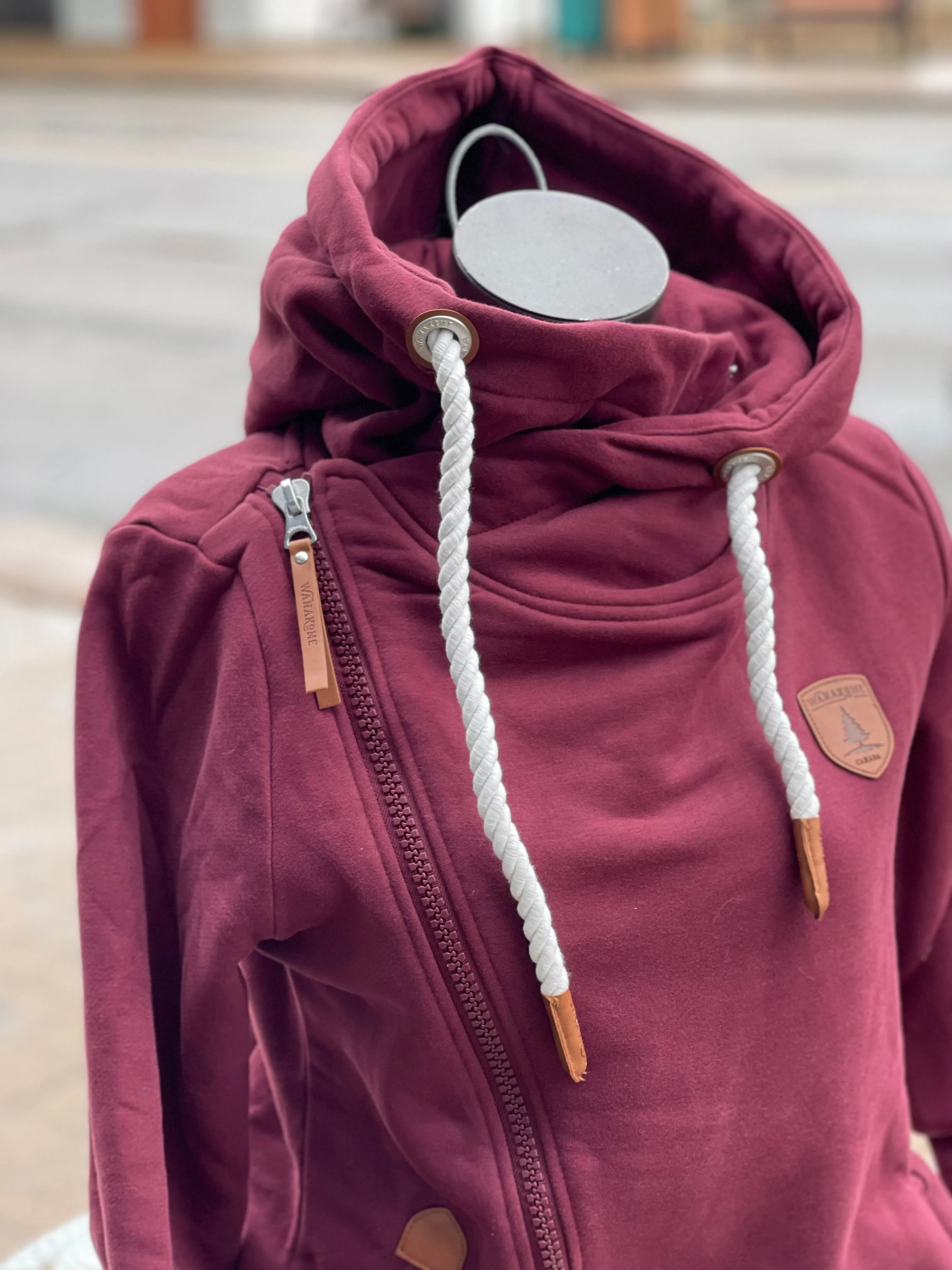 Athena Grape Side Zip Hoodie
