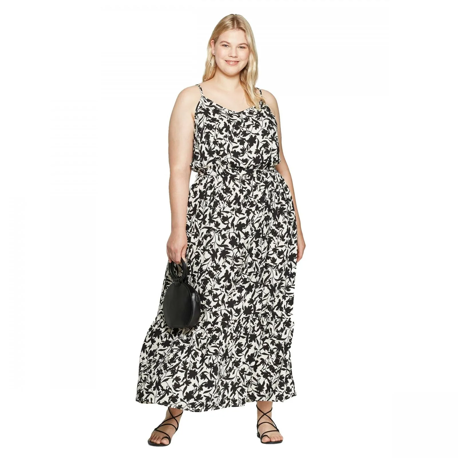 Ava & Viv Women's Plus Size Sleeveless V-Neck Maxi Dress