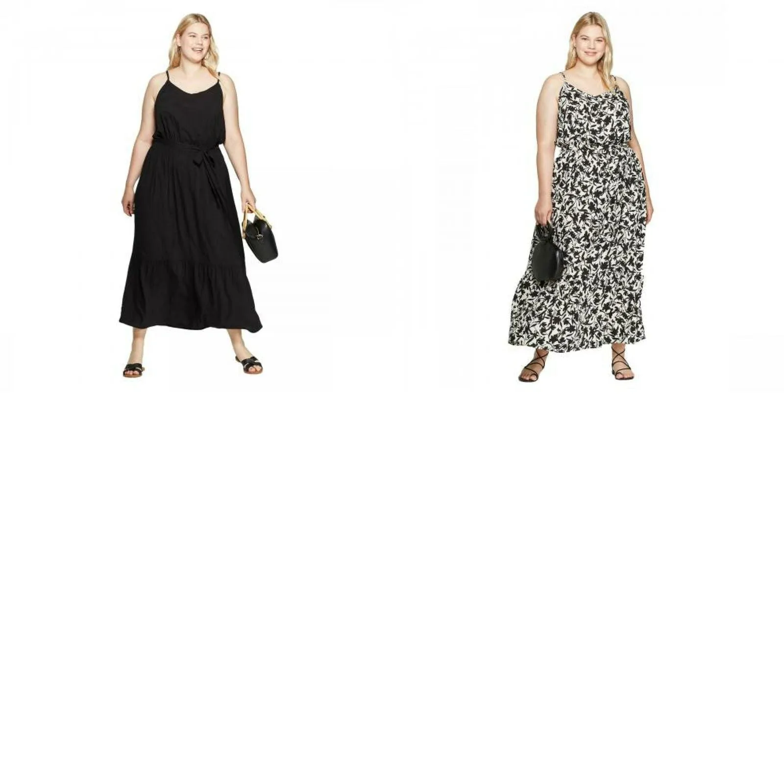 Ava & Viv Women's Plus Size Sleeveless V-Neck Maxi Dress