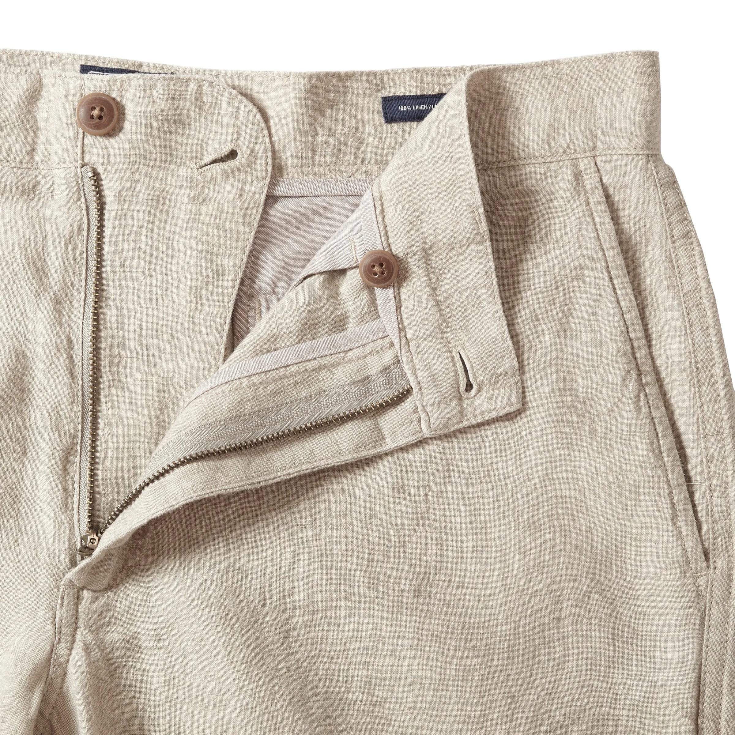 Aventura Washed Linen Pants - Safari