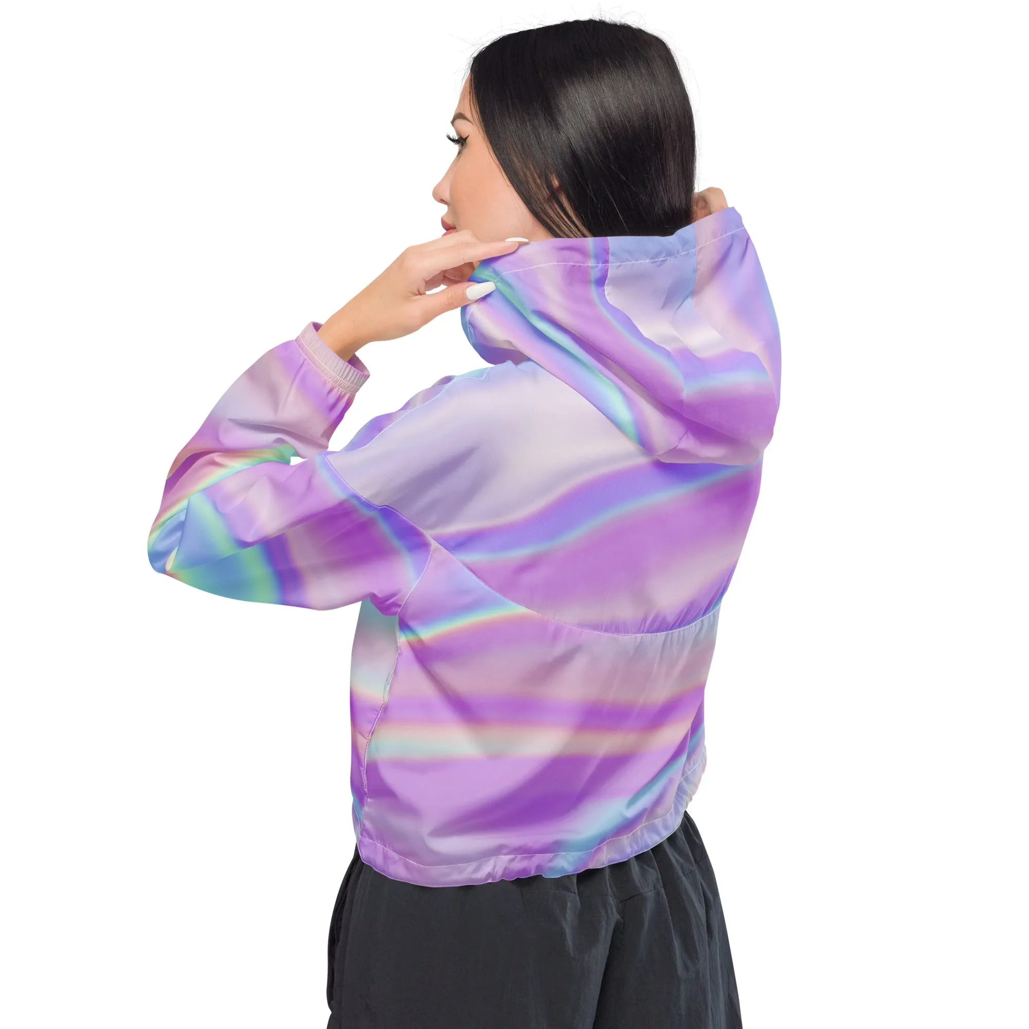 BEACH VIBES Women’s cropped windbreaker | HUBERT S