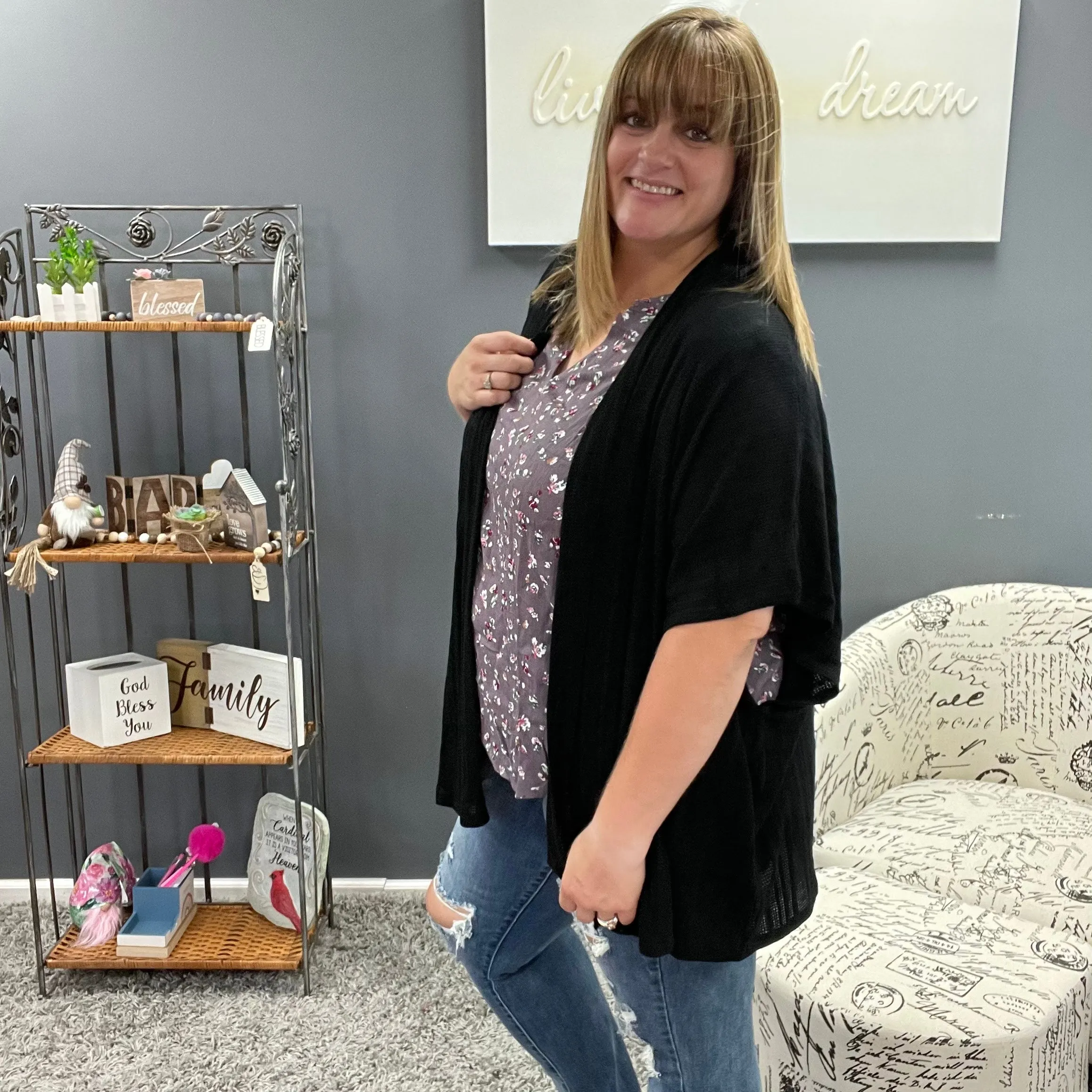 Black Everyday Cardigan