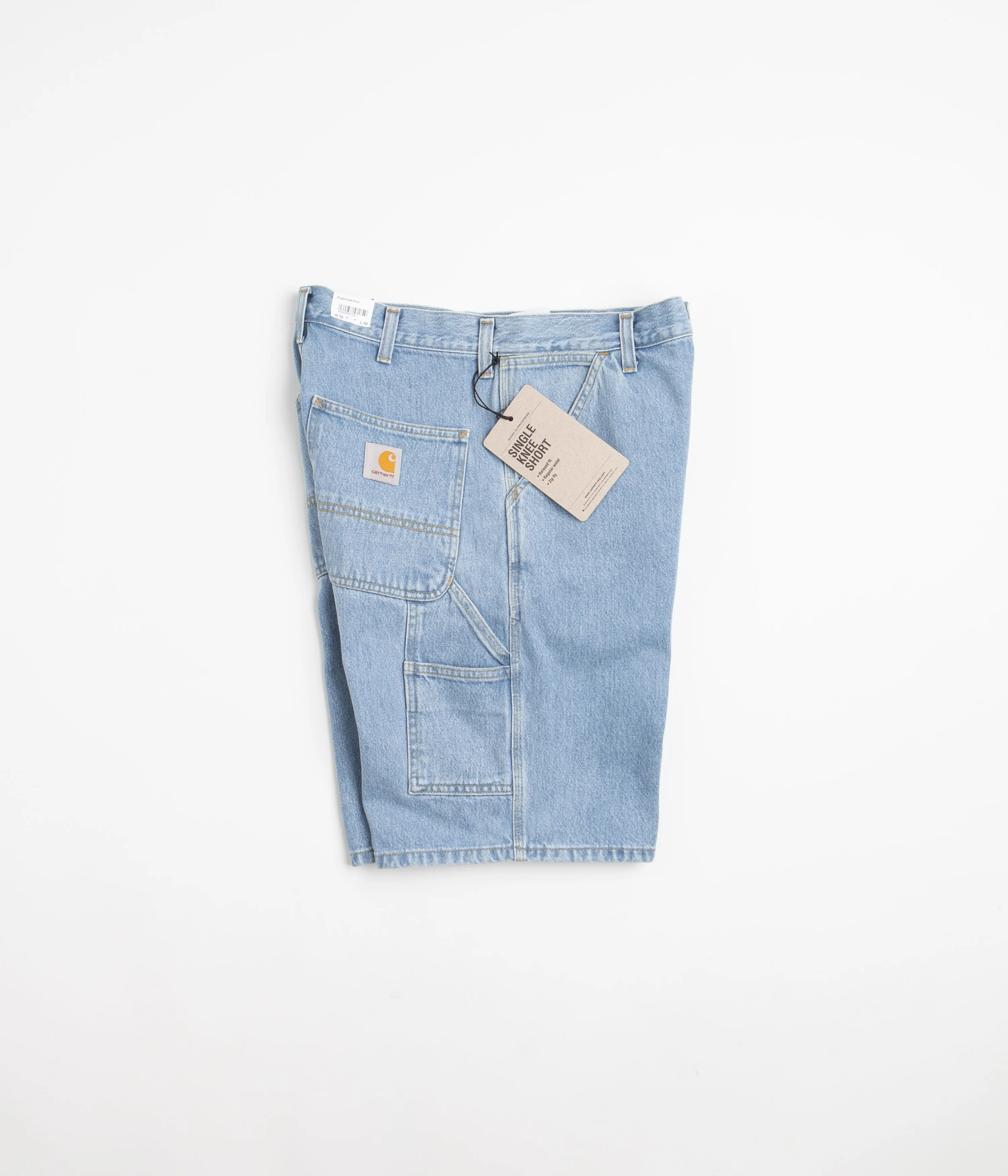 Carhartt Single Knee Shorts - Stone Bleached Blue