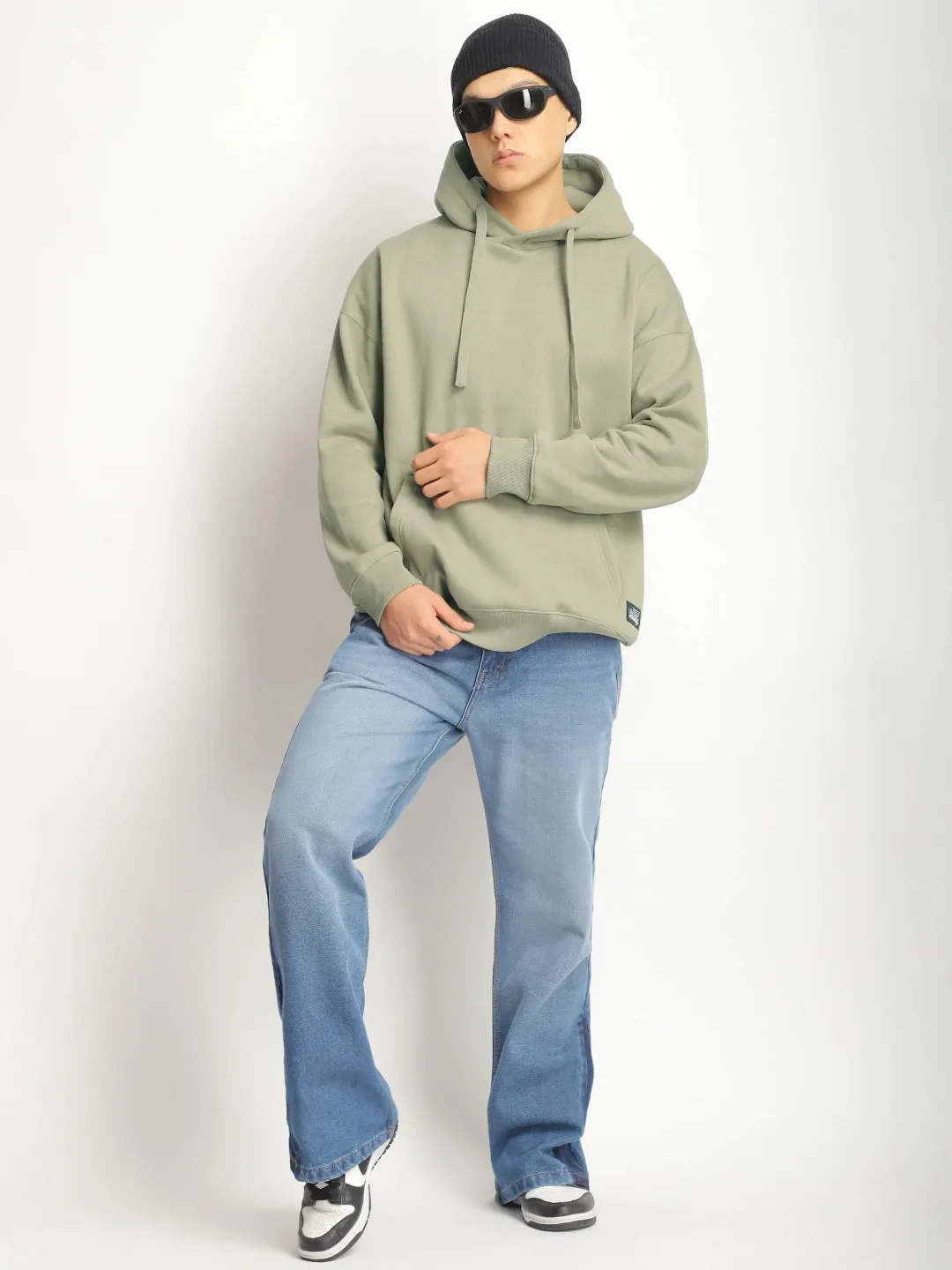Cavendish Comfort Light Green Oversized Hoodie