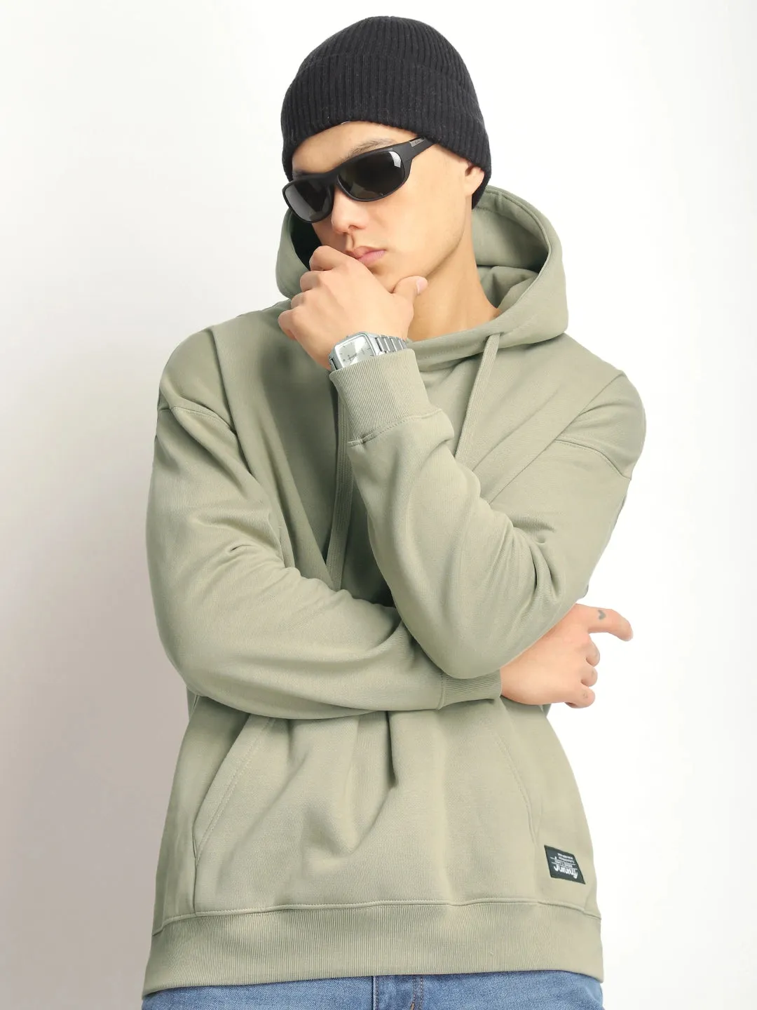 Cavendish Comfort Light Green Oversized Hoodie
