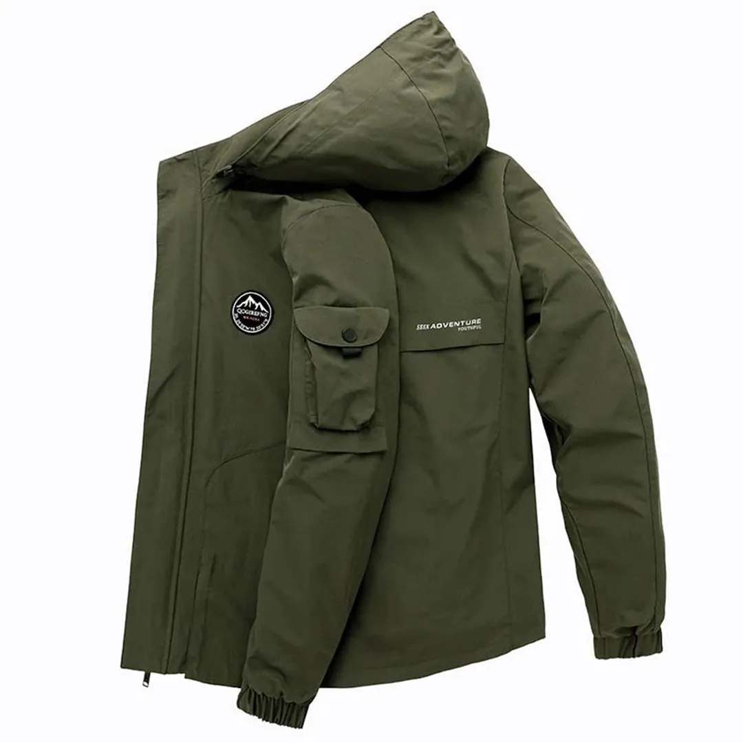 Clayton | Bomber jacket with hood for men