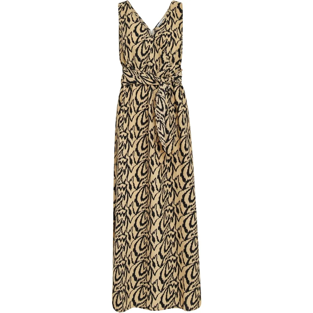 Daniela Sleeveless Maxi Dress - Cuban Sand Print