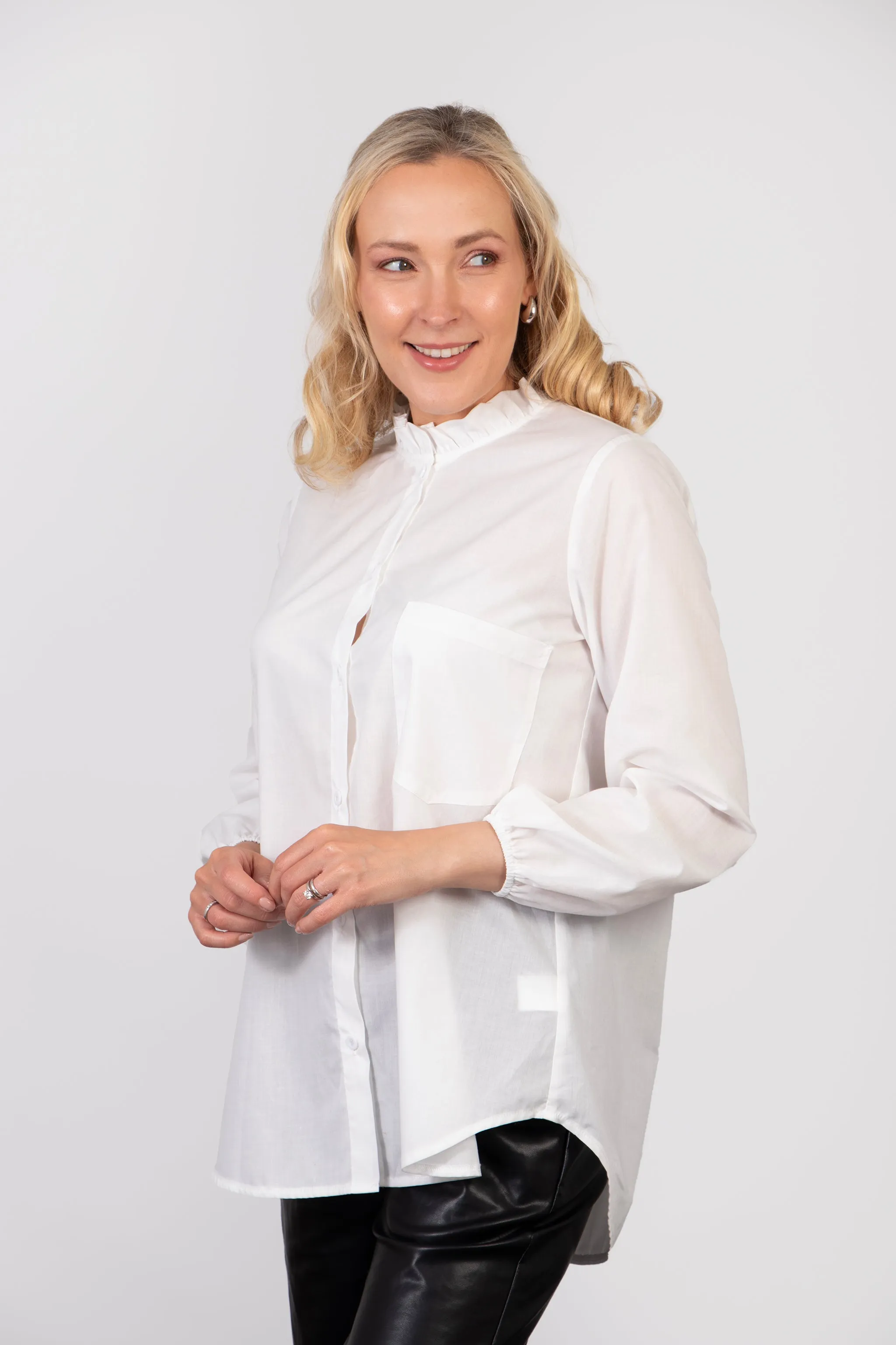 Darcey Oversized Shirt - White