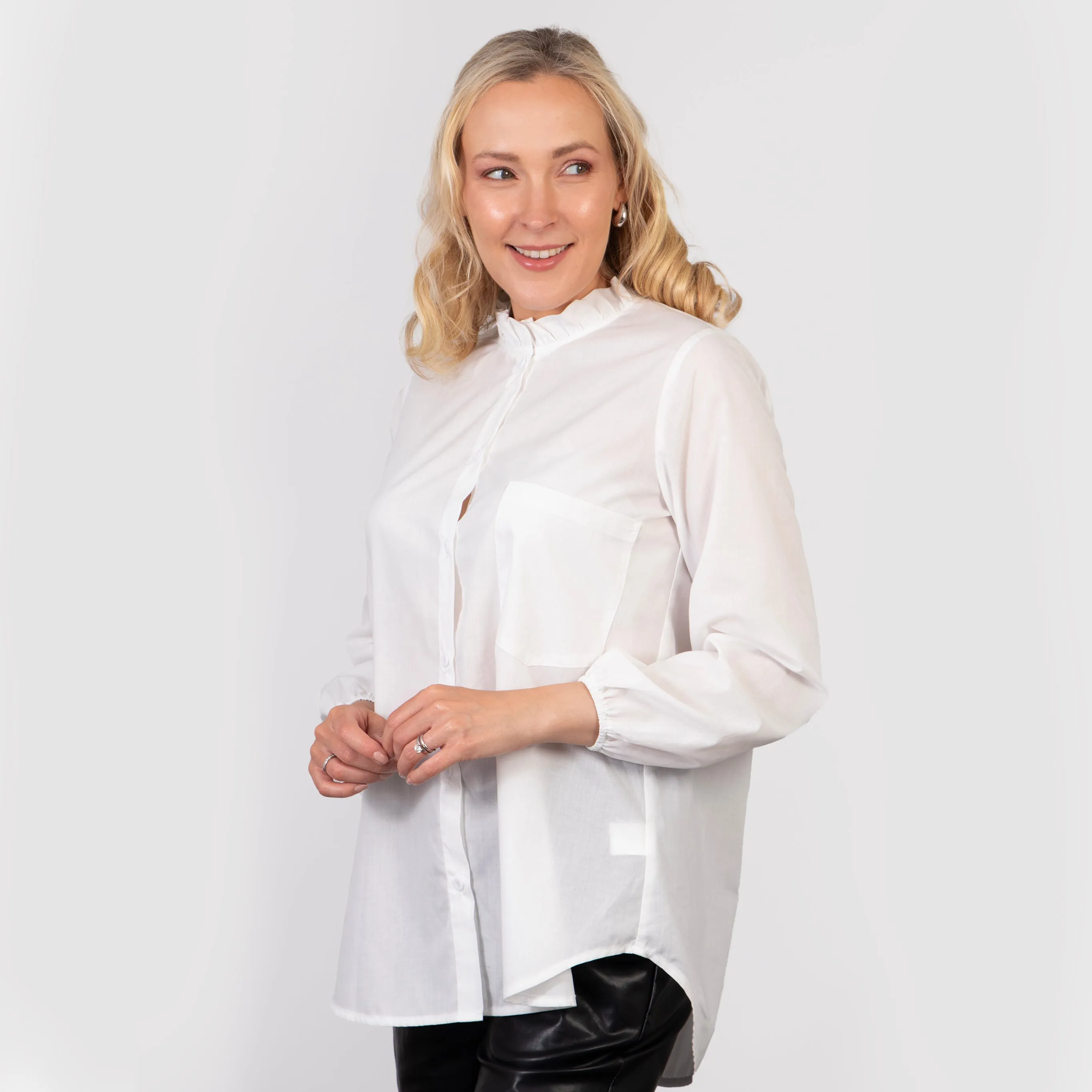 Darcey Oversized Shirt - White