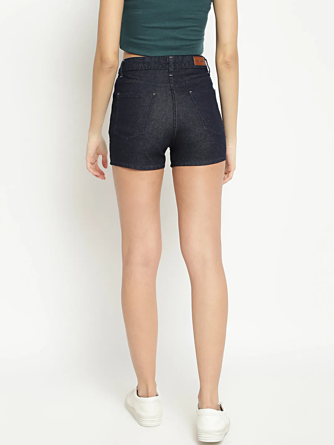 Dark Blue Denim Shorts
