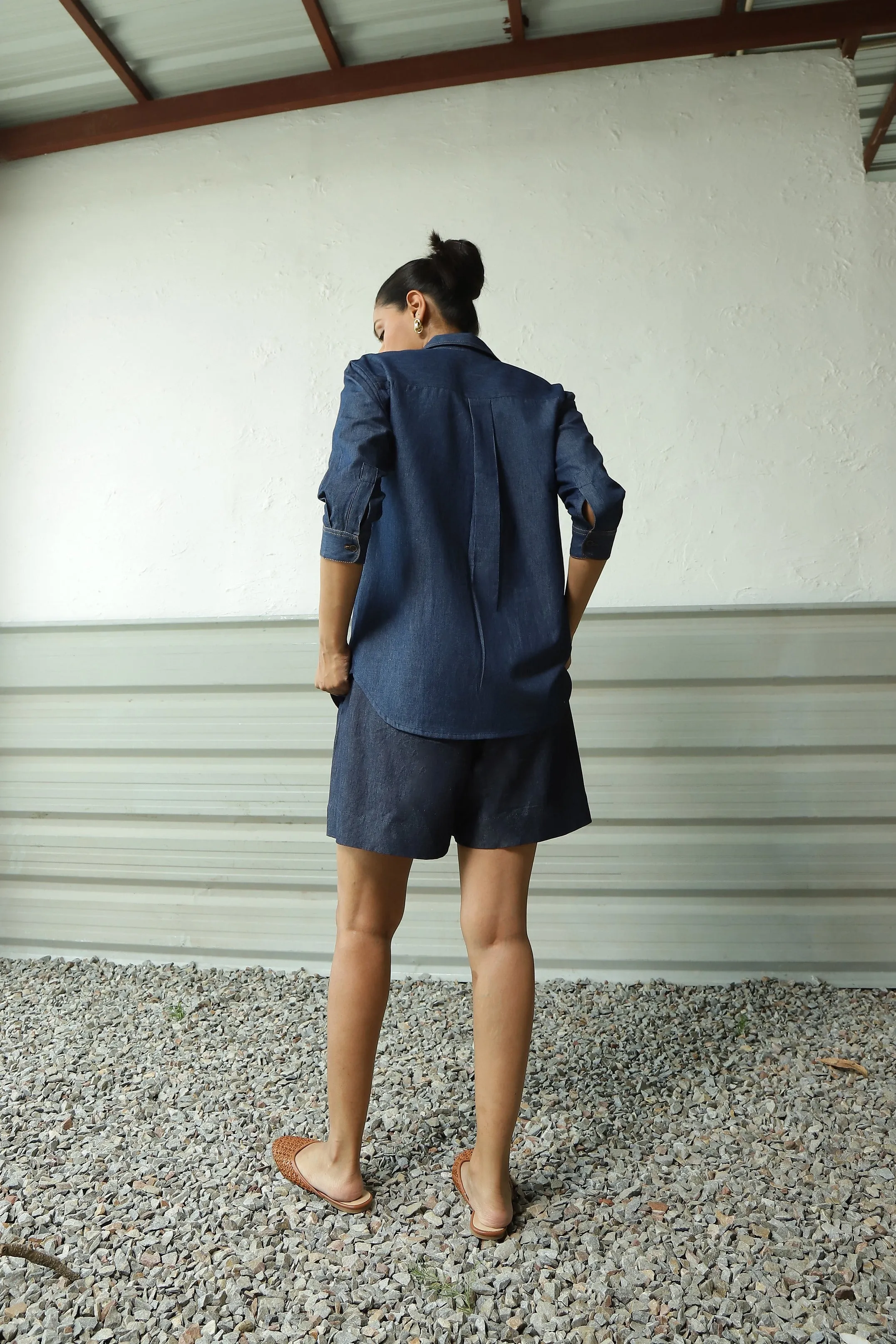 Denim Duo Shorts Co-ord