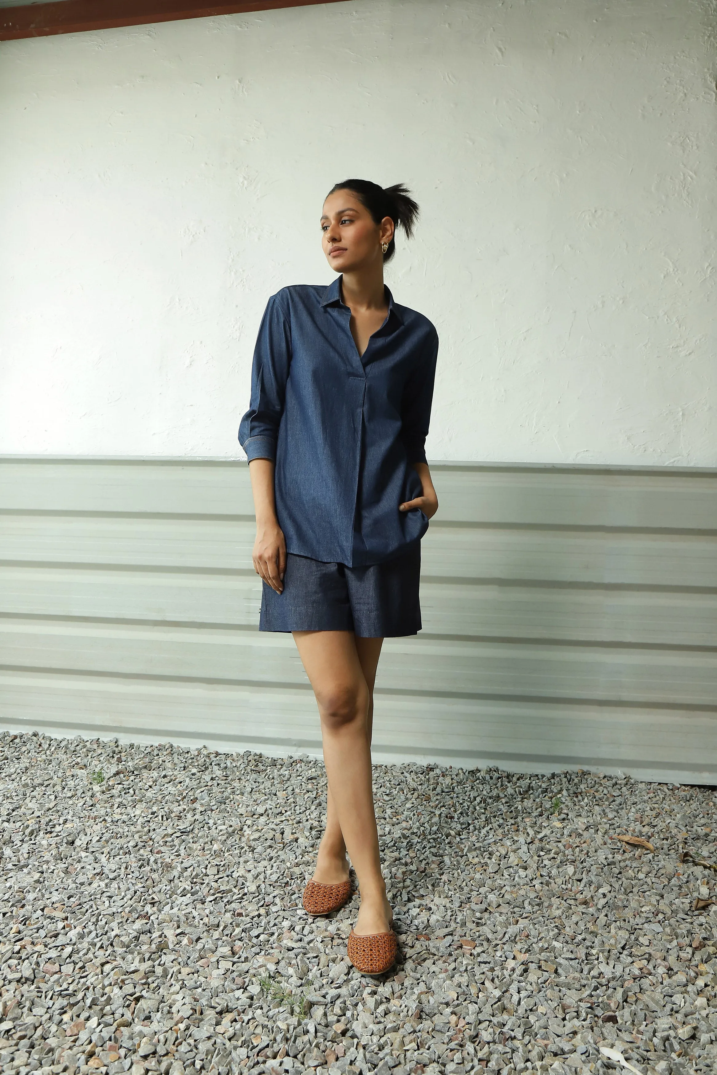Denim Duo Shorts Co-ord