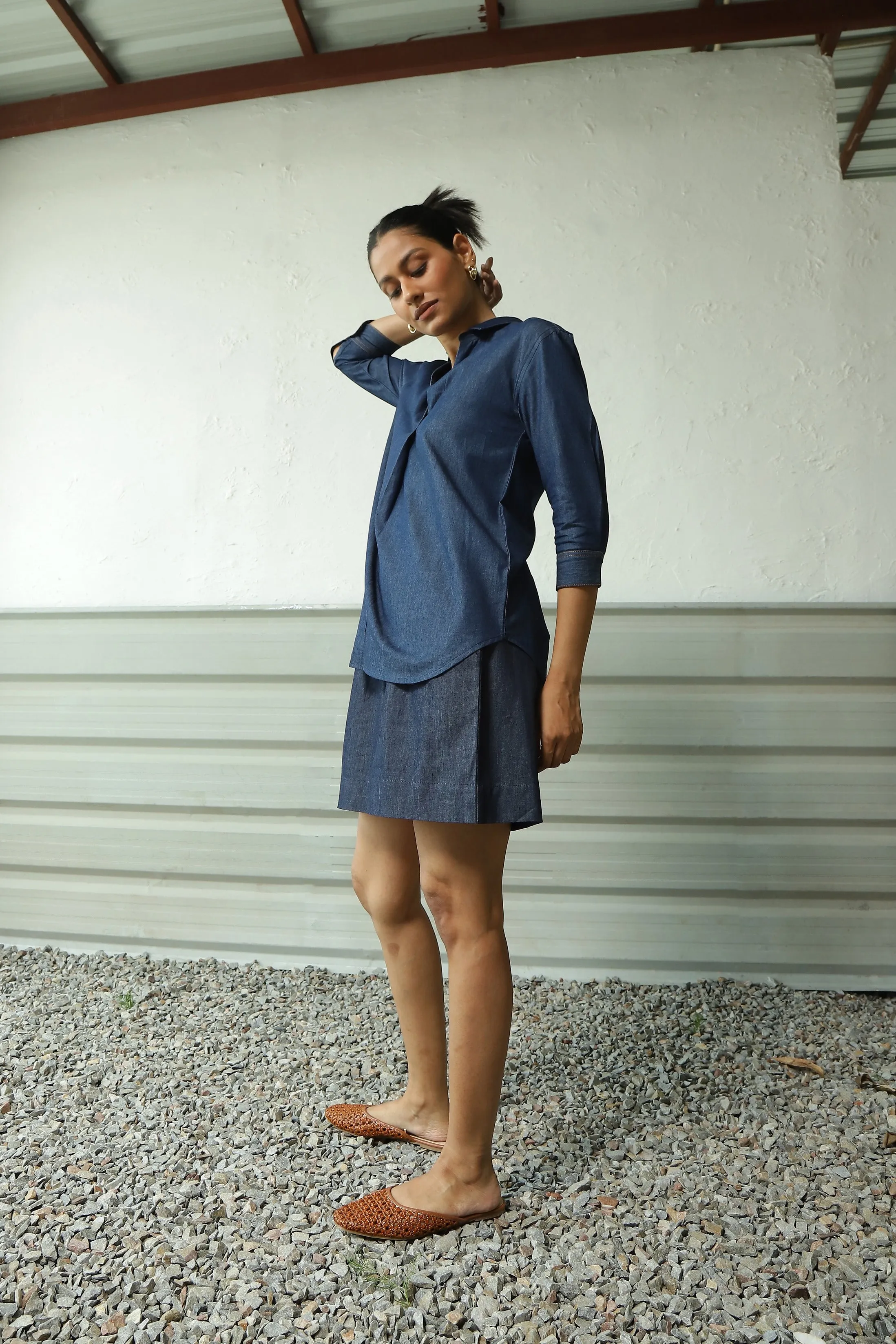 Denim Duo Shorts Co-ord