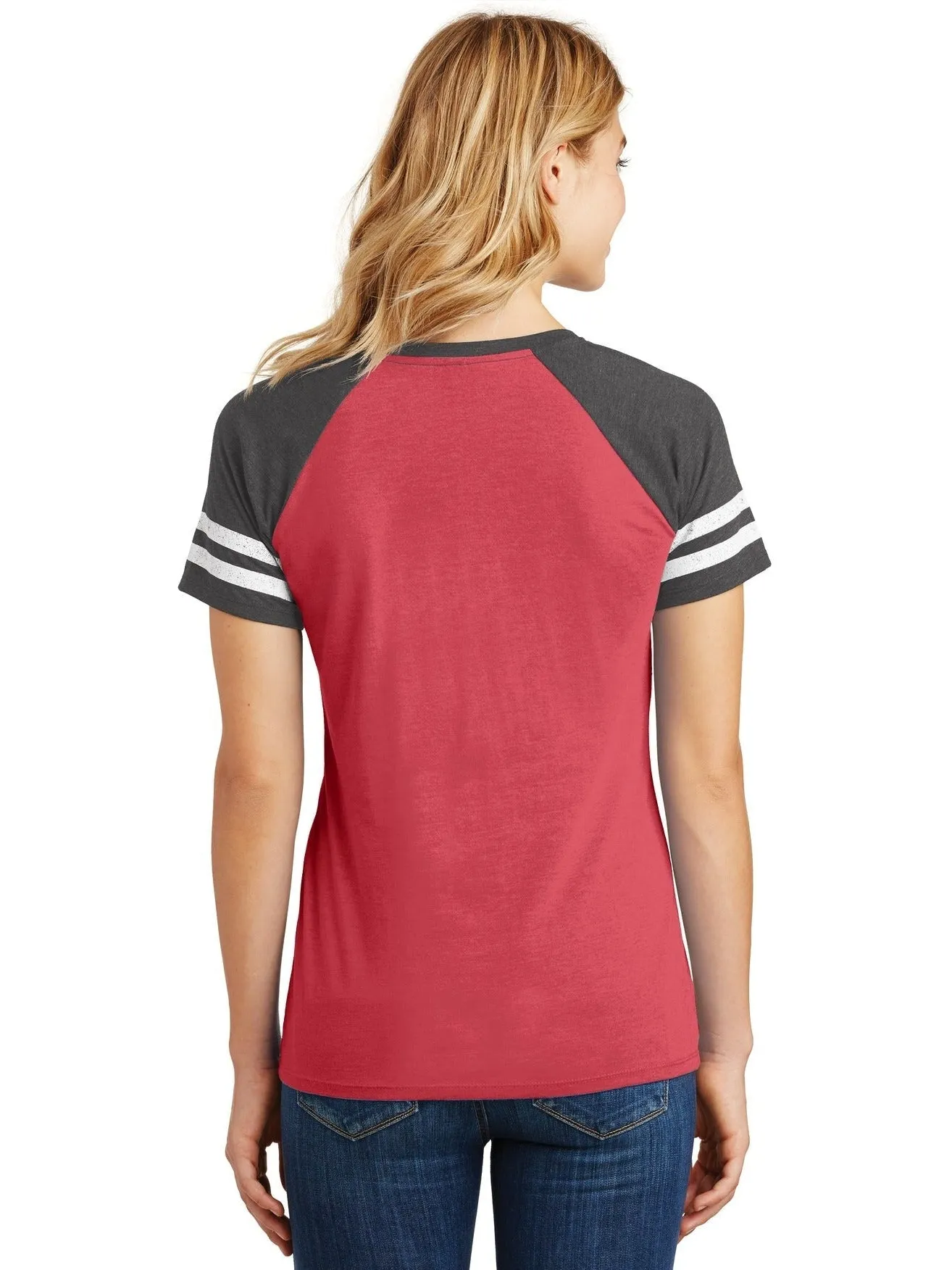 District Ladies Game V-Neck Tee
