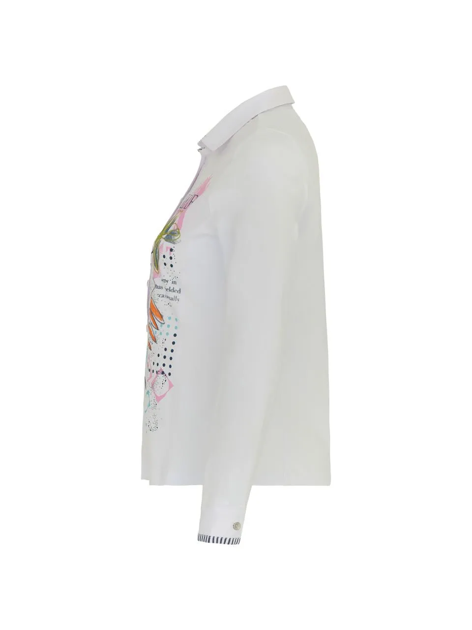 Dolcezza Blouse "Heureux d'un Printemps" - White