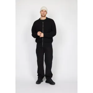 DPKnitted Bomber Cardigan - Black