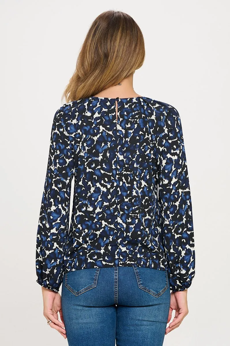 Dream Buckle Keyhole Blouse