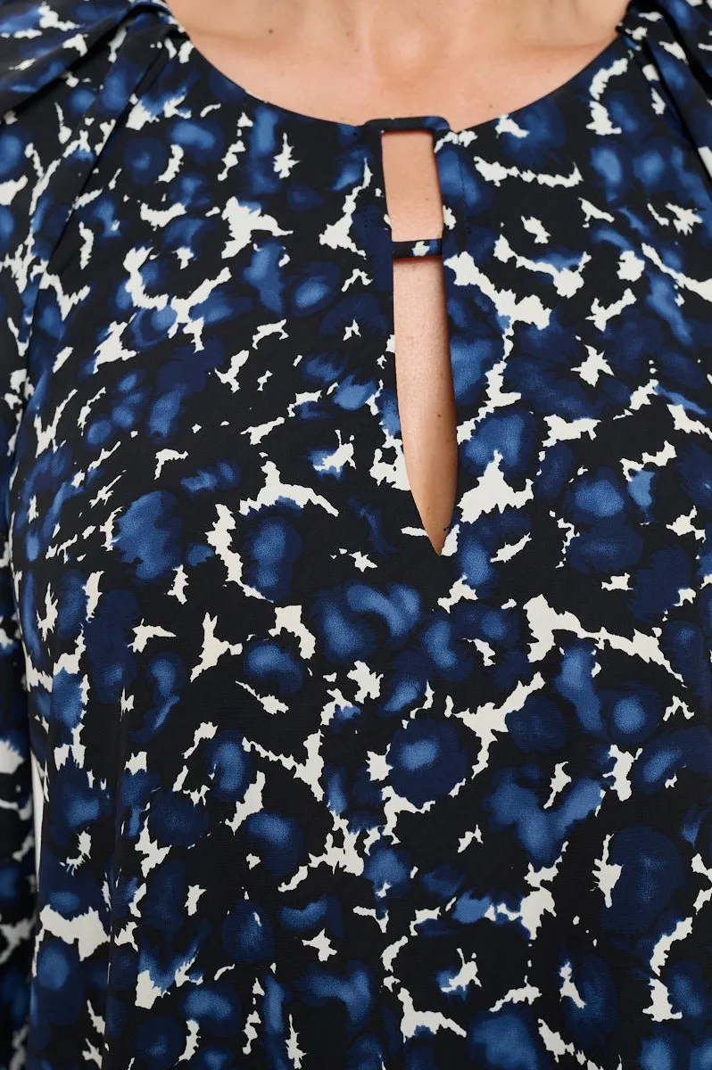 Dream Buckle Keyhole Blouse