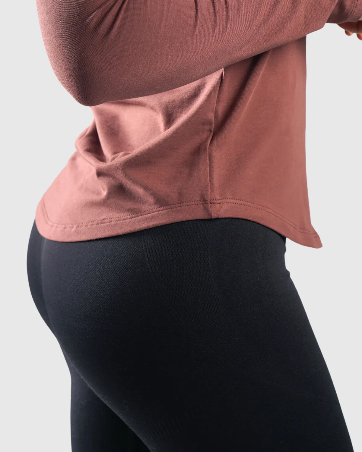 Essential Long Sleeve Women - Burgundy
