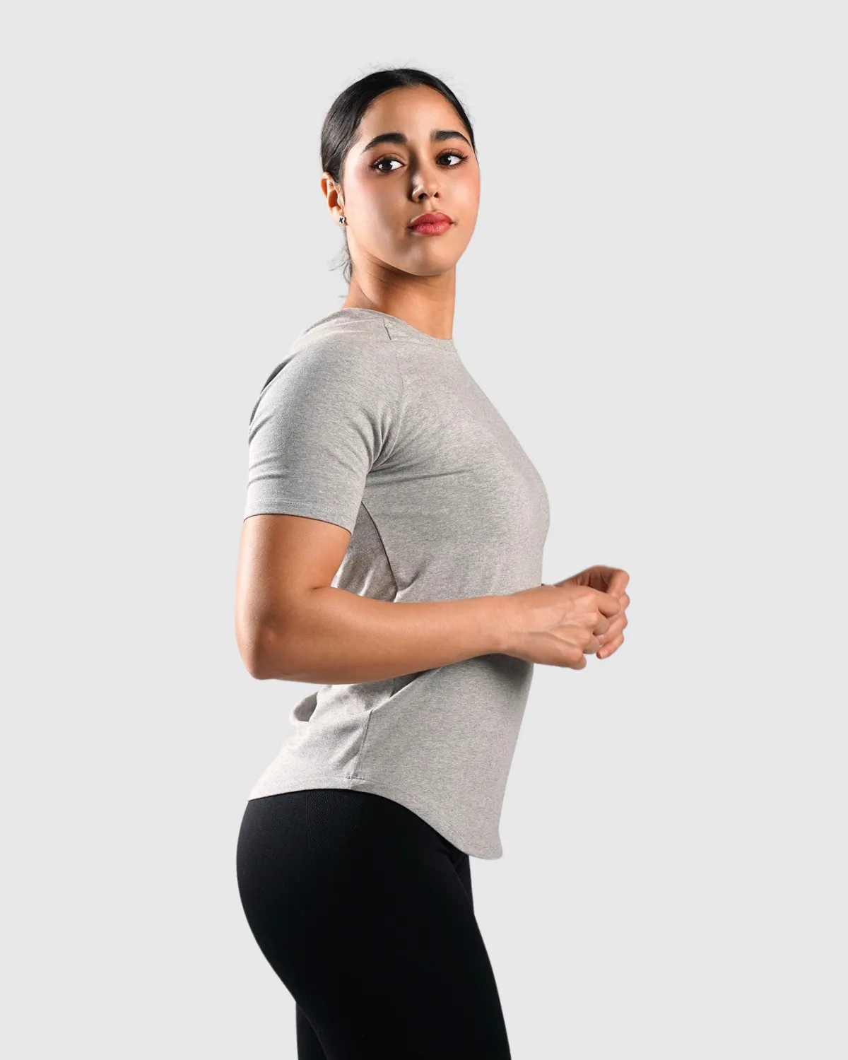 Essential T-shirt Women - Grey Marl