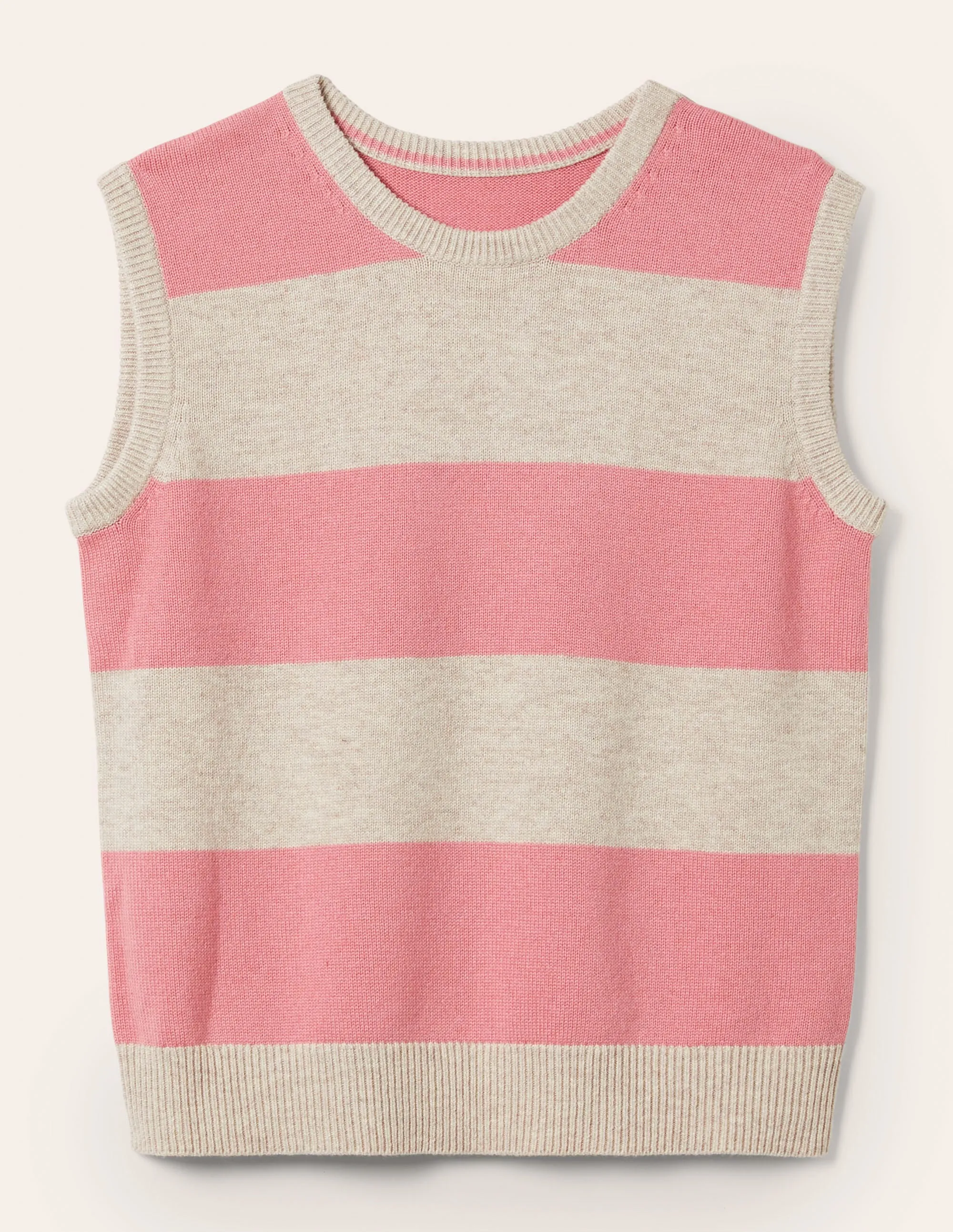 Fiona Tank-Chinchilla/Formica Pink Stripe