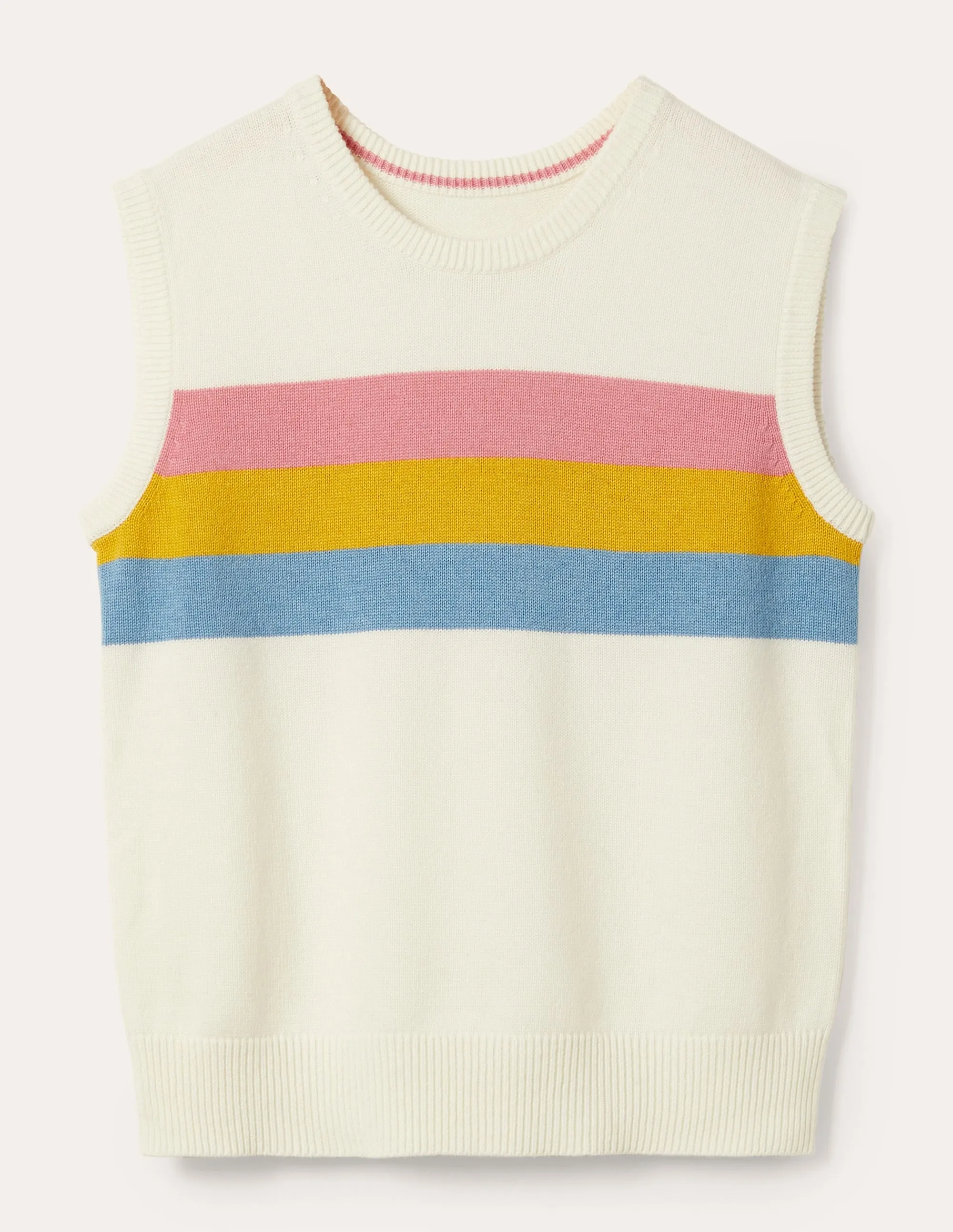 Fiona Tank-Ivory, Placement Stripe