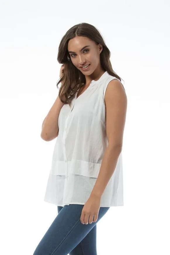 FRANCESCA Top - White  XS and XL only