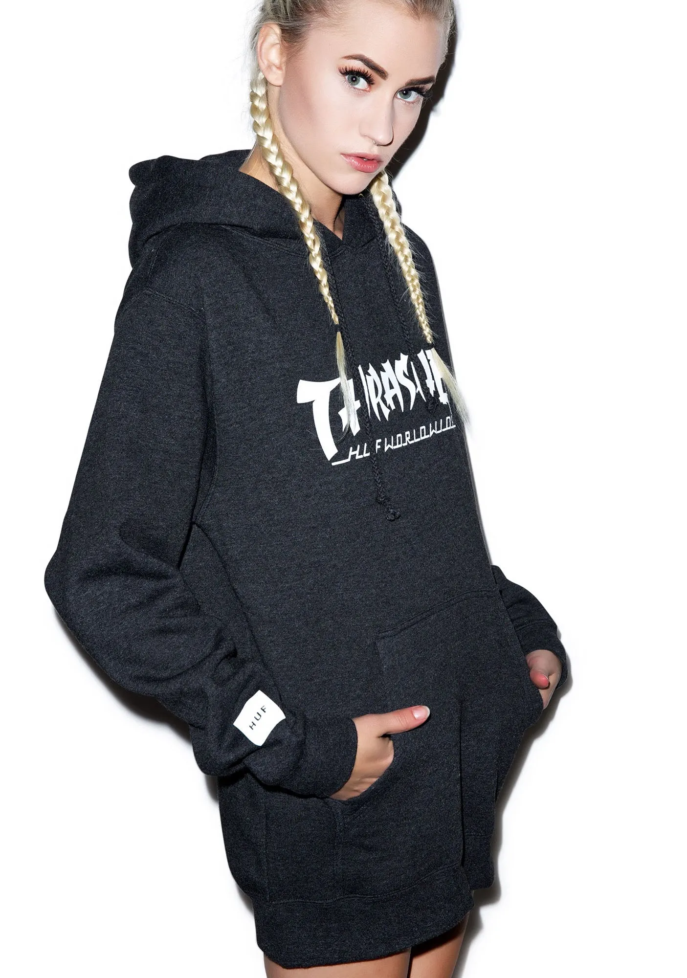 HUF X Thrasher Asia Tour Pullover Hoodie