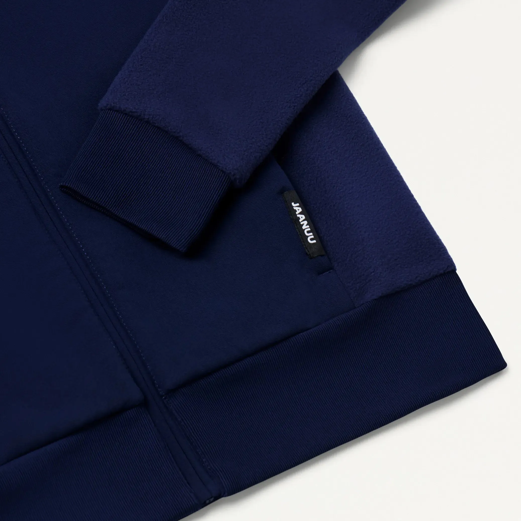 Jaanuu Women's Cloud Hybrid Fleece Bomber Jacket - Midnight Navy