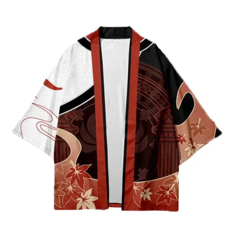 Japanese Orange Maple Leaf Cardigan