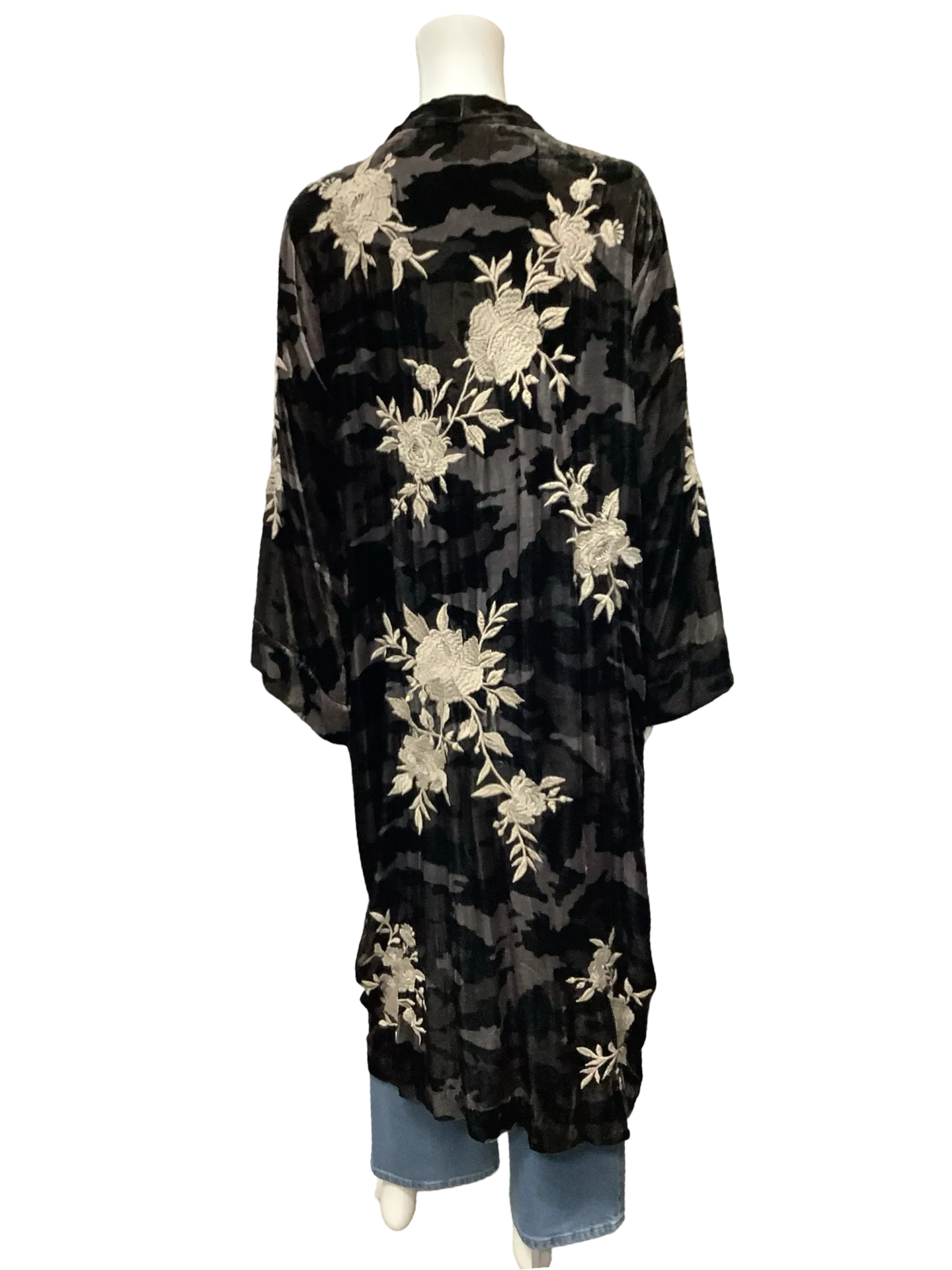 Johnny Was Duster Santel Velvet Kimono Size: XL