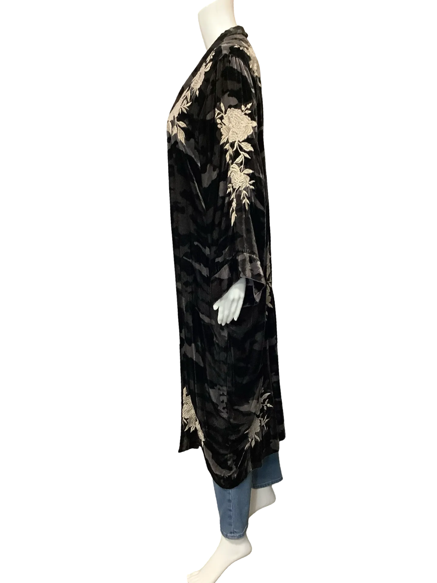 Johnny Was Duster Santel Velvet Kimono Size: XL