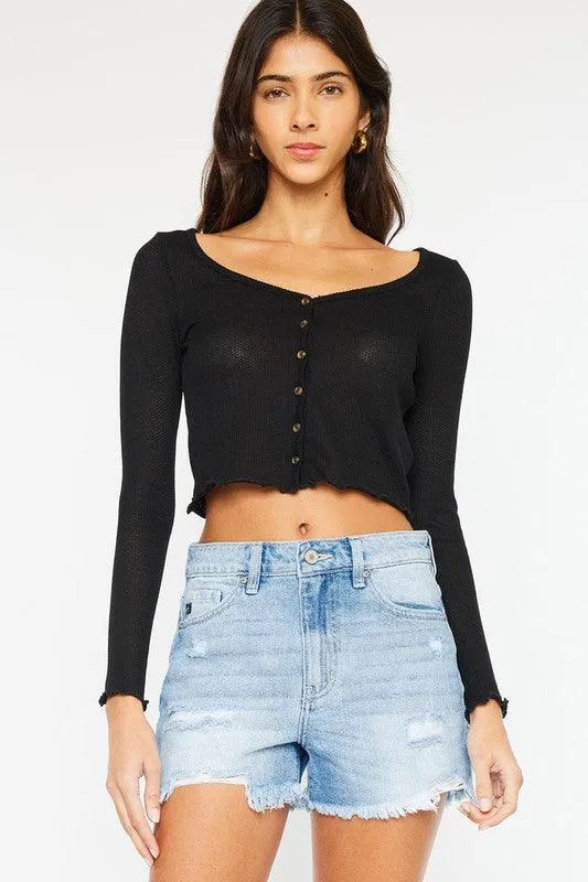 Kan Can USA High Rise Denim Shorts