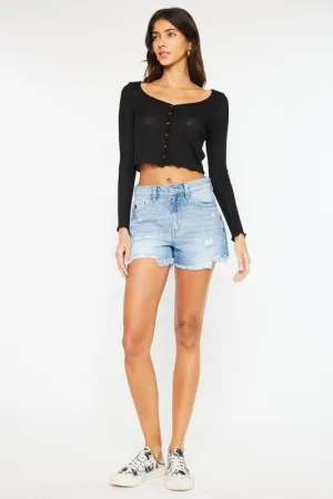 Kan Can USA High Rise Denim Shorts