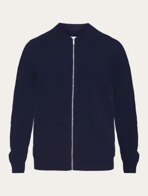 Knitted zip cardigan - GOTS/Vegan - Night Sky