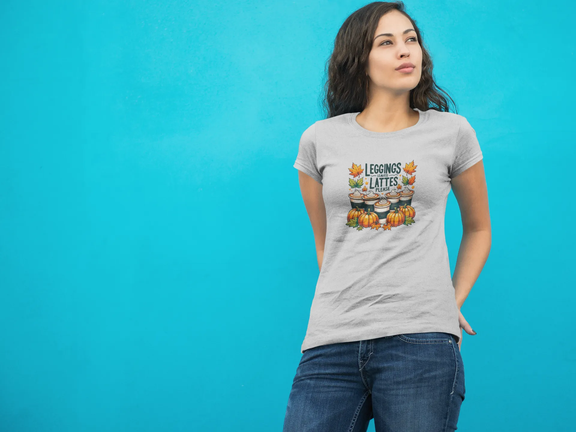 Leggings, Leaves, Lattes, Please - T-Shirt