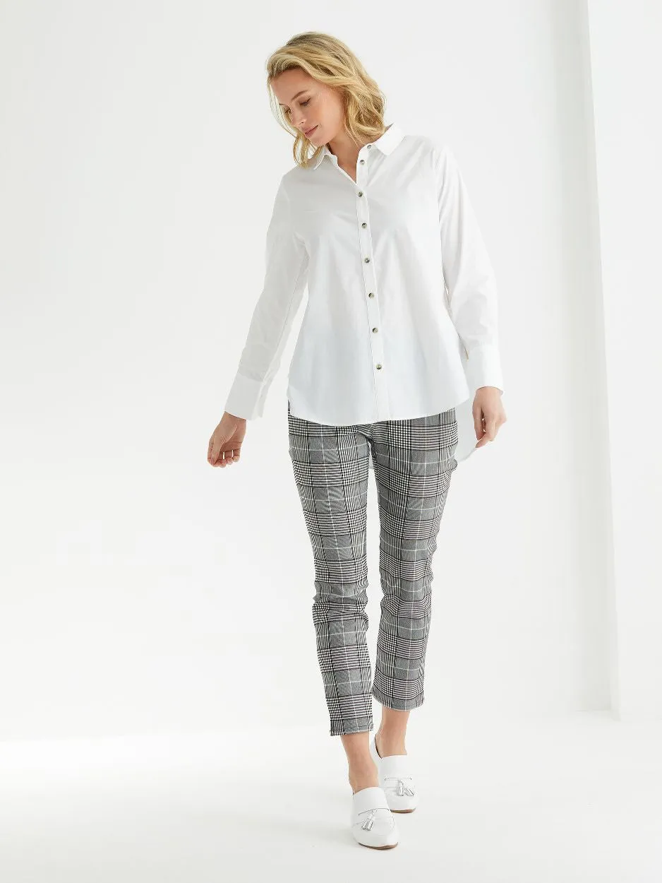 Marco Polo Longline Essential Shirt - White