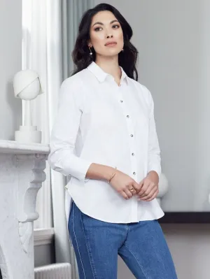 Marco Polo Longline Essential Shirt - White