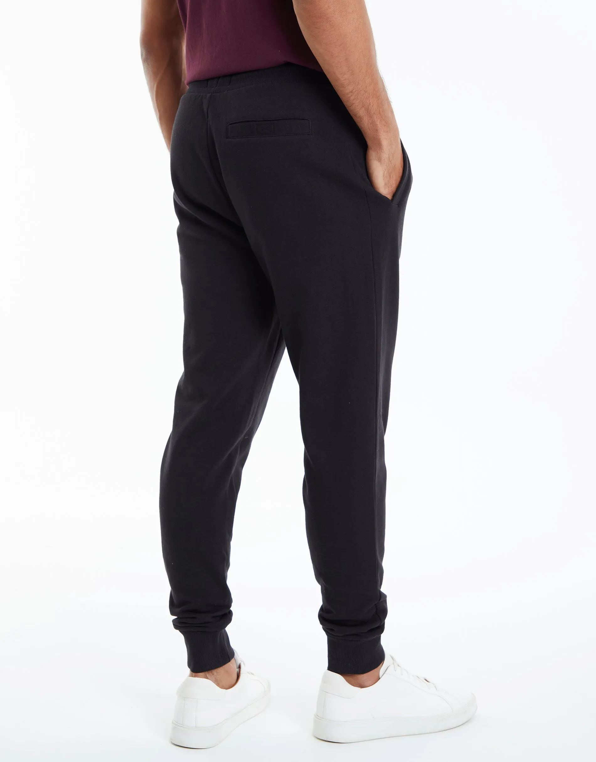 Men's Black Regular Fit Joggers