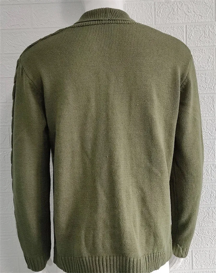 Men's Casual Slim Fit Knitted Cardigan with Buttoned Design | Ideal for Autumn/Winter