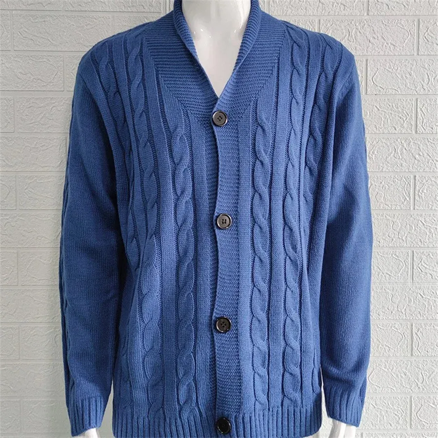 Men's Casual Slim Fit Knitted Cardigan with Buttoned Design | Ideal for Autumn/Winter