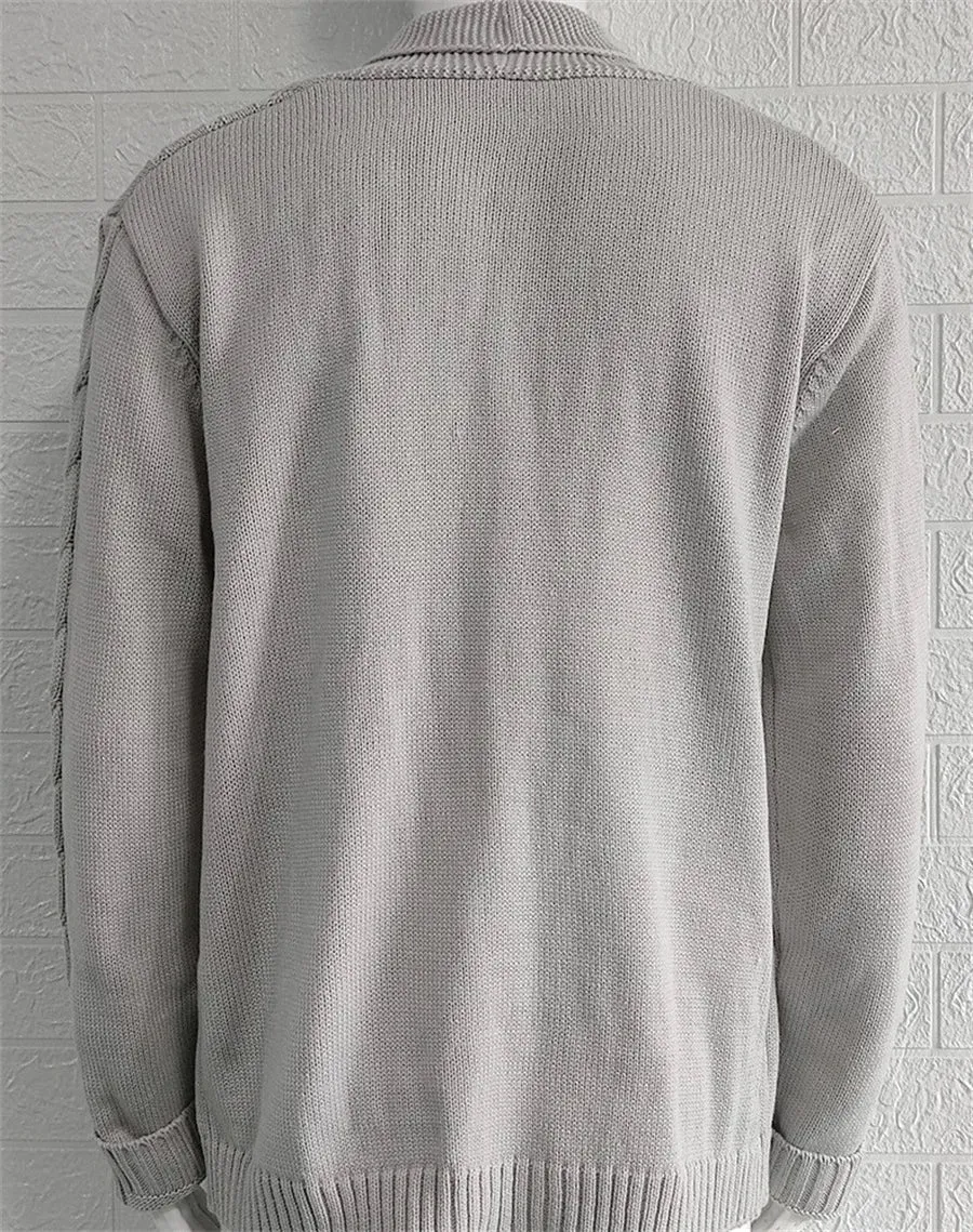 Men's Casual Slim Fit Knitted Cardigan with Buttoned Design | Ideal for Autumn/Winter