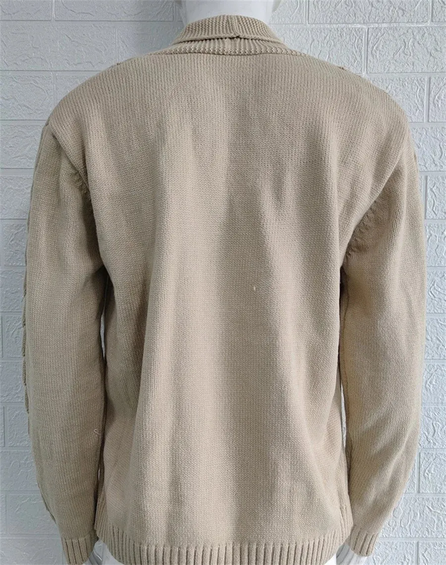 Men's Casual Slim Fit Knitted Cardigan with Buttoned Design | Ideal for Autumn/Winter