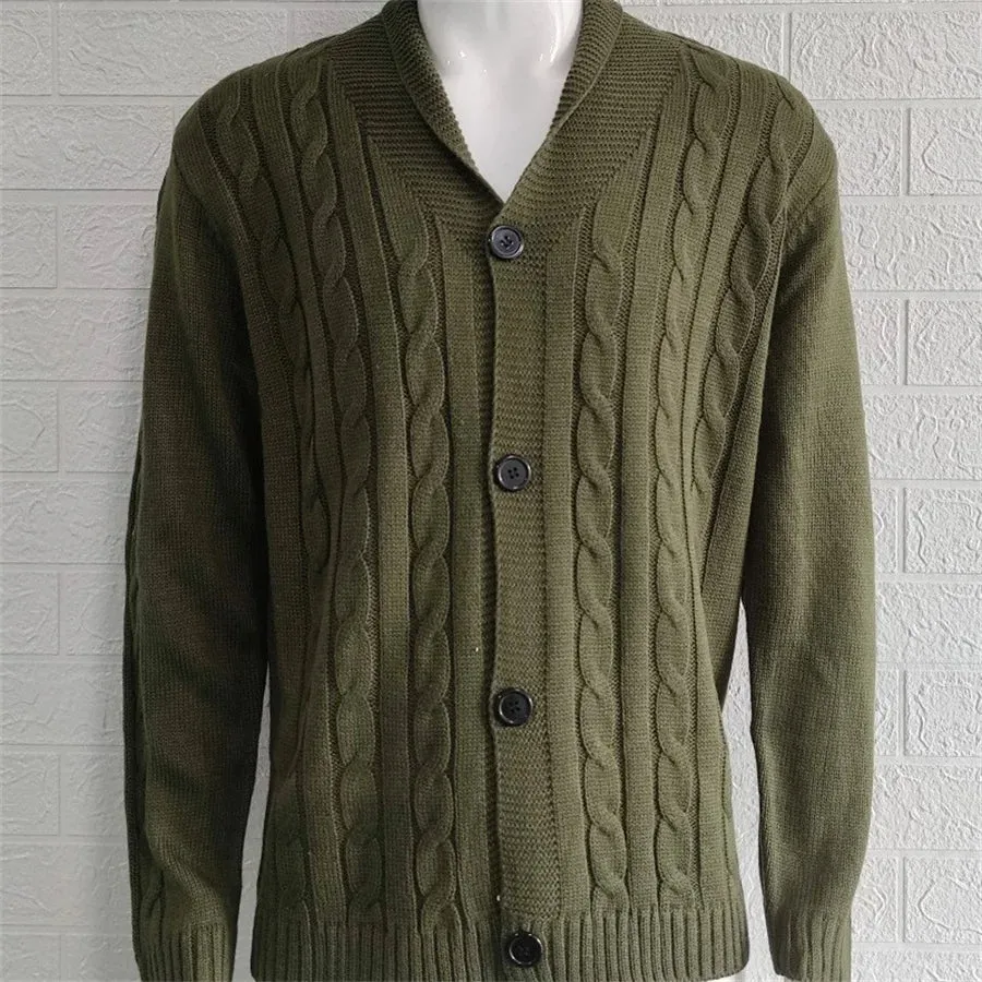 Men's Casual Slim Fit Knitted Cardigan with Buttoned Design | Ideal for Autumn/Winter