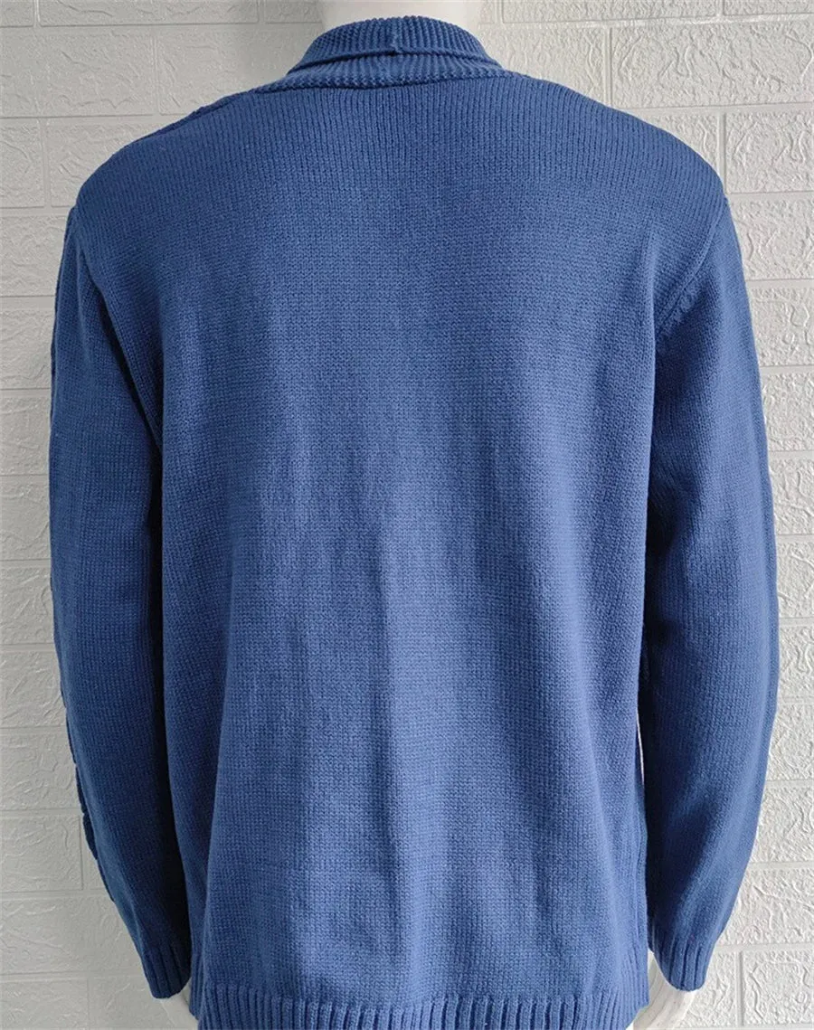 Men's Casual Slim Fit Knitted Cardigan with Buttoned Design | Ideal for Autumn/Winter