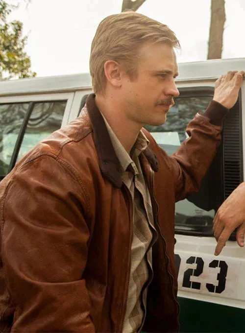 Narcos Season 1 Brown Real Leather Jacket Worn By Boyd Holbrook | Narcos Season 1 Brown Real Leather Jacket